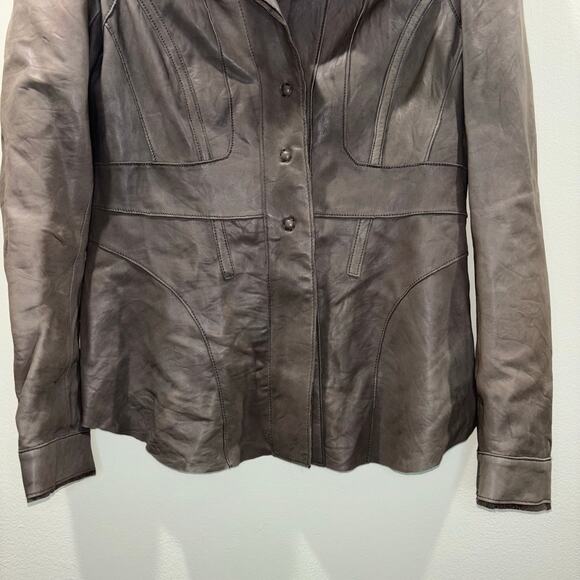 Vintage Stills 100% Lamb Leather Jacket w/ Suede Trim – Size US 8 / EU 40 Medium - Picture 9 of 14